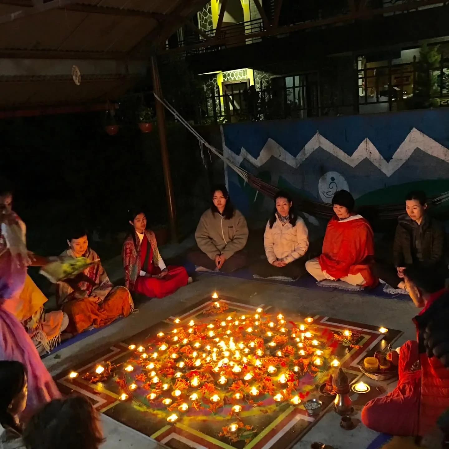 bodhidham evening meditation and chanting session