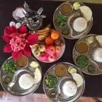 Three sattvic meals,