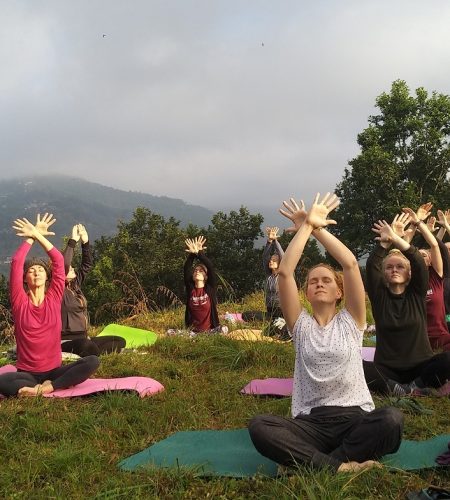 nature yoga in Nepal